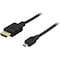 Deltaco HDMI till micro HDMI-kabel, 3 meter (HDMI-1033)