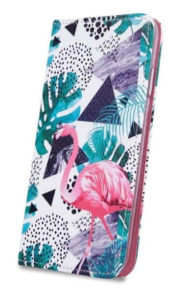 Trendig plånboksväska till iPhone X/XS - Flamingo
