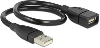 DeLOCK 83498, Formbar USB-kabel, USB Typ A ha - ho, 0,35m