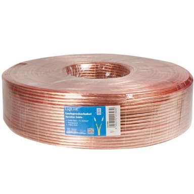 LogiLink Högtalarkabel 2x2,5 100m Tr