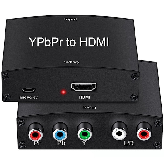 HD video konverter - YPbPr och L/R Audio till HDMI-omvandlare