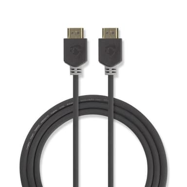 Höghastighets HDMIT-kabel med Ethernet | HDMIT-kontaktdon - | 0.5 m | Antracit
