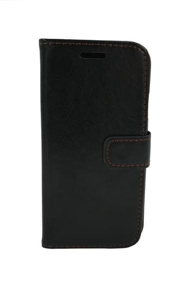 Plånboksväska - iPhone XS, Svart med detaljer
