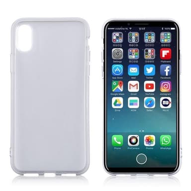 TPU skal med klar yta till iPhone X/XS, Svart