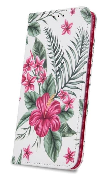 Trendig plånboksväska till iPhone X/XS - Exotic Flower