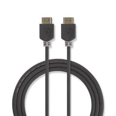 Höghastighets HDMIT-kabel med Ethernet | HDMIT-kontaktdon - | 0.5 m | Antracit