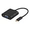DELTACO USB 3.1 till VGA adapter, Typ C - VGA, 1080p, svar