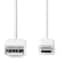 USB 2.0-Kabel USB-C Hane - A-hane, 1m
