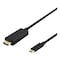 DELTACO USB-C till HDMI-kabel, 1m, 4k, HDCP 2,2, 3D, svart