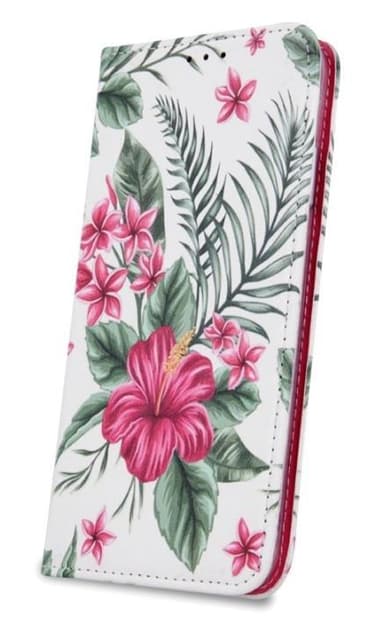 Trendig plånboksväska till iPhone X/XS - Exotic Flower