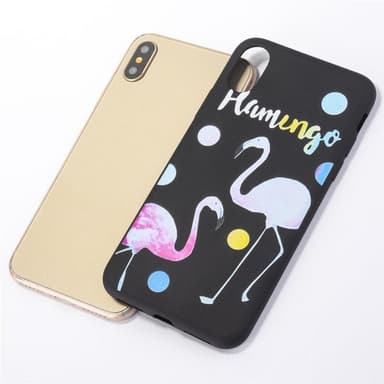 Baksideskal till iPhone X/XS, Flamingo
