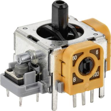 Joystick 12 V/DC Plastspak Lödpin TRU COMPONENTS