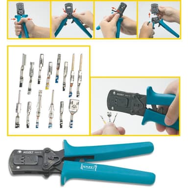 Hazet 4658-10 Crimptång Oisolerade kabel- och