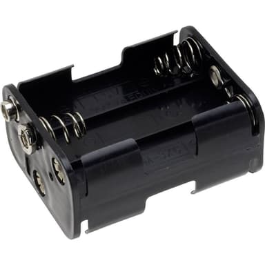 TRU COMPONENTS BH-363-1B Batterihållare 6x AA (R6)