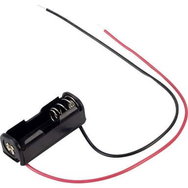 TRU COMPONENTS BH-511-4A Batterihållare 1x R1 (N) Kabel
