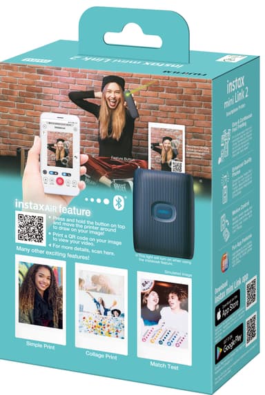 Fujifilm Instax Mini Link 2 smartphoneskrivare (blå)