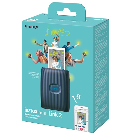Fujifilm Instax Mini Link 2 smartphoneskrivare (blå)