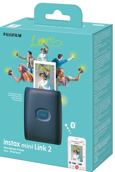 Fujifilm Instax Mini Link 2 smartphoneskrivare (blå)