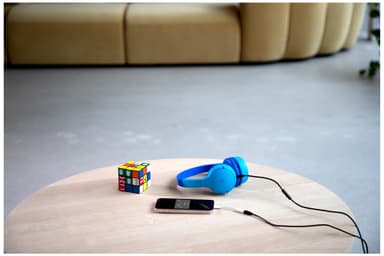 Belkin SOUNDFORM Mini trådlösa on-ear hörlurar (blå)