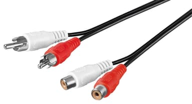 Goobay Stereoförlängningskabel 2x RCA