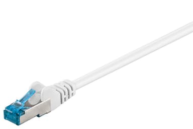 Goobay Patchkabel CAT 6A, S/FTP (PiMF), vit, 1 m