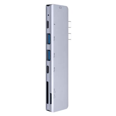 7-i-1 USB-C dockningsstation Silver