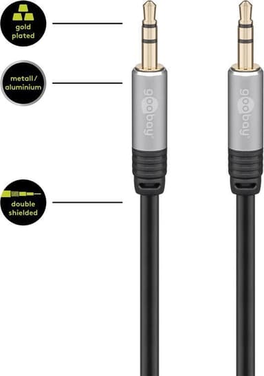 Goobay MP3 Jack Audio Adapter Kabel Stereo