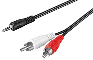 Goobay Ljudadapterkabel AUX, 3,5 mm jack till stereo RCA-kontakt