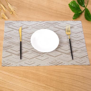 Bordstablett / Underlägg PVC Kaffe 4-pack