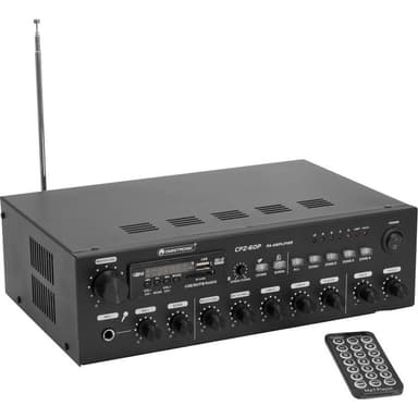 Omnitronic CPZ-60P ELA ELA-förstärkare 60 W 4 kanaler 4