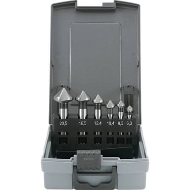Konisk försänkarset 6 delar 6.3 mm, 8.3 mm, 10.4 mm,