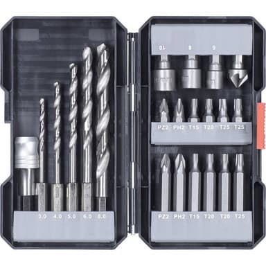 Borr- & bitssats 22 delar kwb 108805