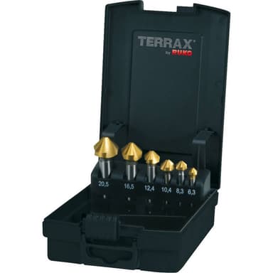 Konisk försänkarset 6 delar 6.3 mm, 8.3 mm, 10.4 mm,