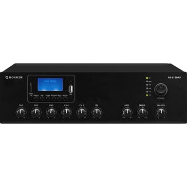 ELA-förstärkare Monacor PA-812DAP 120 W 1 kanal 1 zon