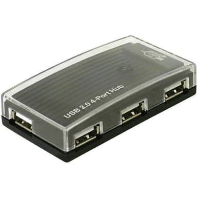 Delock 4 Port USB 2.0-Hub Svart