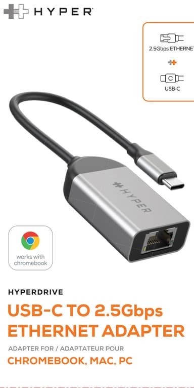 Hyper HyperDrive USB-C till 2.5G Ethernet-adapter