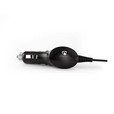 Billaddare | 1.0 A | Fast kabel | Micro USB | Svart
