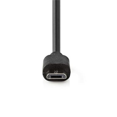 Billaddare | 2.4 A | Fast kabel | Micro USB | Svart