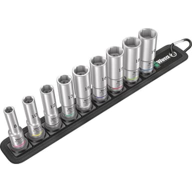 Wera Belt B Deep 1 Hylsnyckelinsats-set 3/8 9 delar
