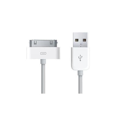 30-pin USB-kabel till iPad / iPod / iPhone (Vit)