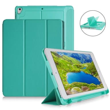 Fordral med förvaring, USB kabel Apple iPad 9.7"" 2017, 2018, Turkos
