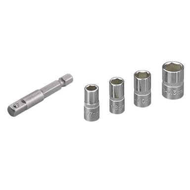 Wolfcraft Hylsnyckelinsats-set 1/4 5 delar 2413000