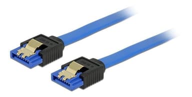DeLOCK SATA-kabel, raka kontakter, SATA 6Gb/s. 1m, blå