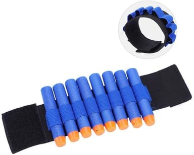 Ammunitionsarmband till Nerf med plats för 8st skott