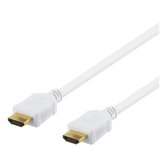 DELTACO High-Speed HDMI-kabel, 7m, Ethernet, 4K UHD, vit