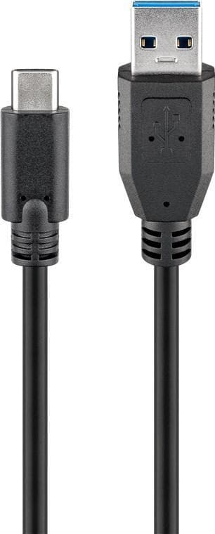 Synkronisera och ladda Super Speed ​​USB-C™ till USB A 3.0 laddningska
