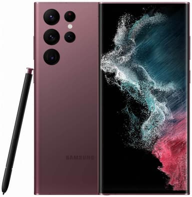 Samsung Galaxy S22 Ultra 5G smartphone, 12/256GB (Burgundy)