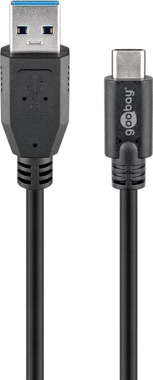 Goobay Synkronisera och ladda Super Speed ​​USB-C™ till USB A 3.0 ladd