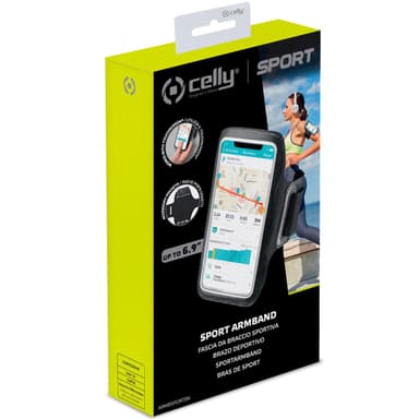 Celly Sportarmband max 6,9"" Svart