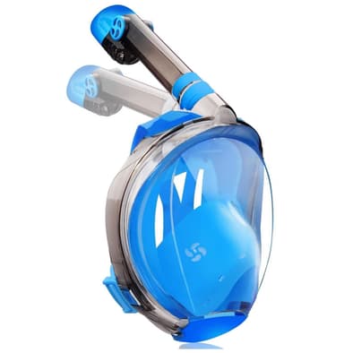 Helmask cyklop med snorkel och GoPro fäste - blå - S/M
